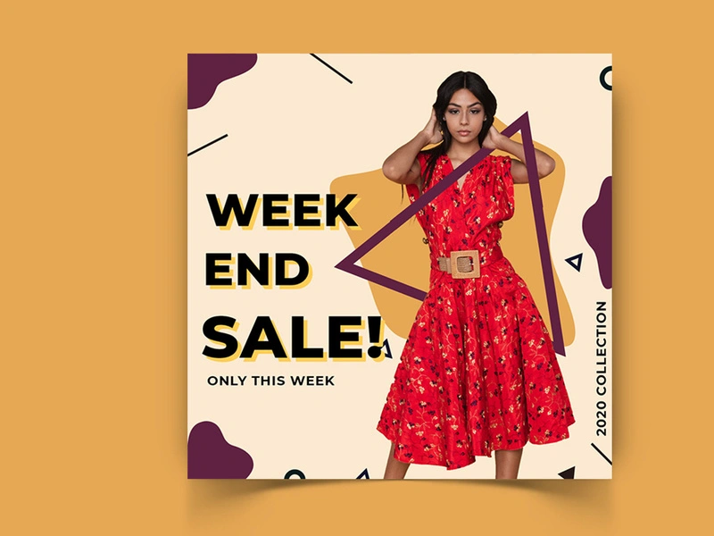 Fashion Sale Social Media Post Template