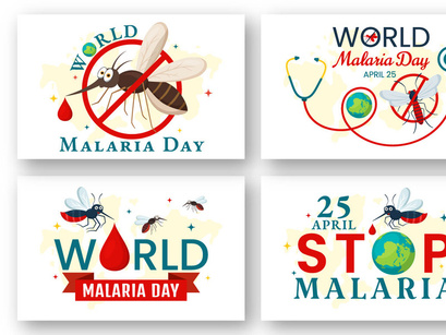 13 World Malaria Day Illustration
