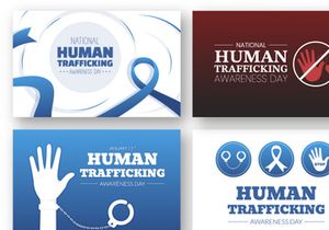 12 Human Trafficking Awareness Day Illustration