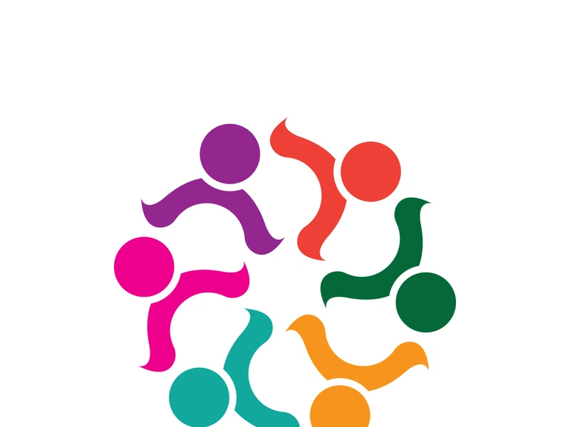 Community logo business template and icon people vector