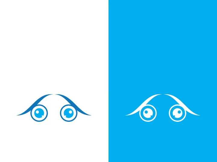 Eye logo icon design template illustration