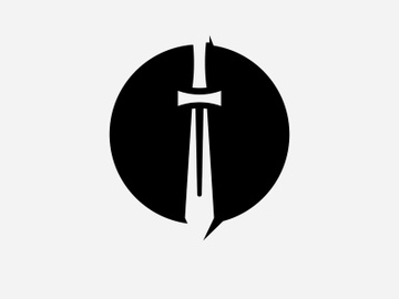 Crossed swords vector icon illustration preview picture