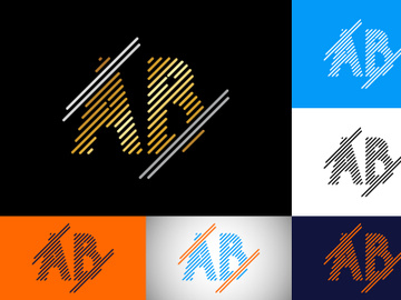 Initial Letter A B Logo Design Vector Template. Graphic Alphabet Symbol For Corporate Business Identity preview picture