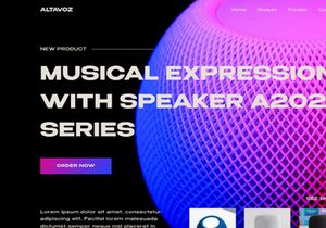 Alvatoz - Hero Speaker Landing Page