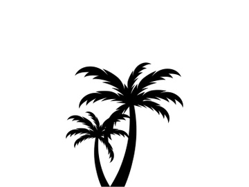 Summer palm tree logo design. preview picture