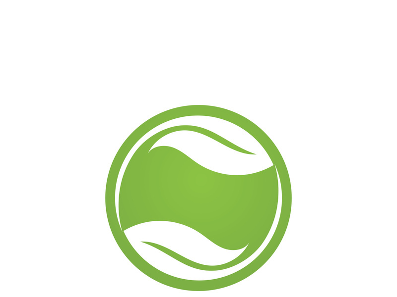 Green leaf ecology nature element vector icon