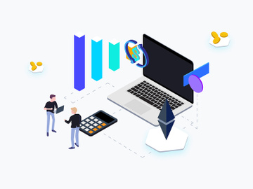 Isometric Graphic Trading Coin preview picture