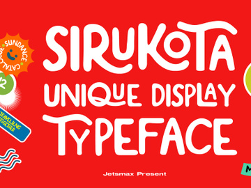 Sirukota - Unique Display Typeface preview picture