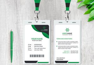 Modern ID Card Design Template
