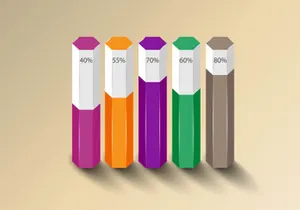 Colorful 3d Infographic