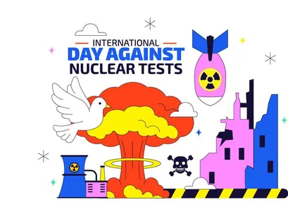 10 Day Against Nuclear Tests Illustration