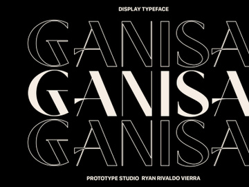 Ganisa Display Font preview picture