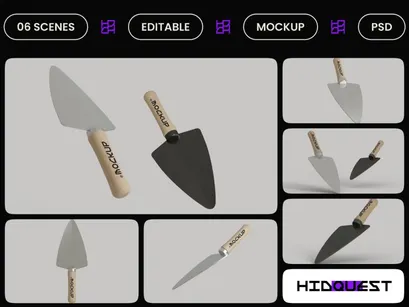 Hand Garden Shovel Mockup