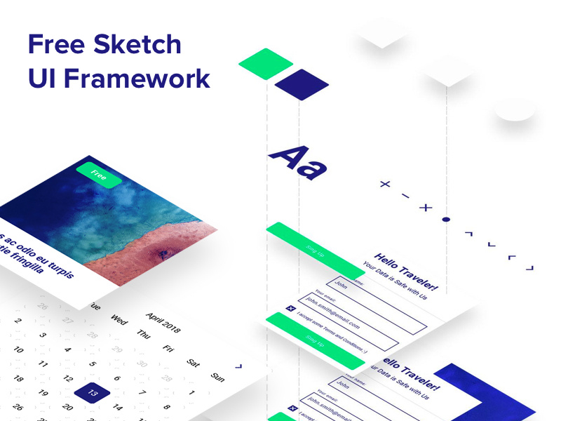 UI Framework - Sketch Freebie