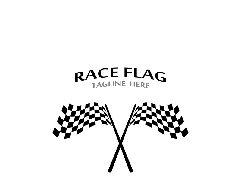 Race flag logo