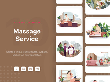 M123_Massage Service Illustrations preview picture