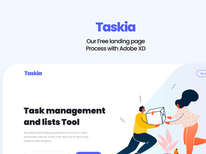 Taskia - Free Creative Landing Page
