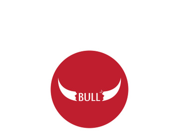 Bull head horns logo design. preview picture