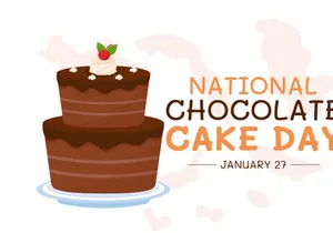 11 National Chocolate Cake Day Illustration