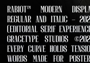 Rabiot | Modern Display Serif