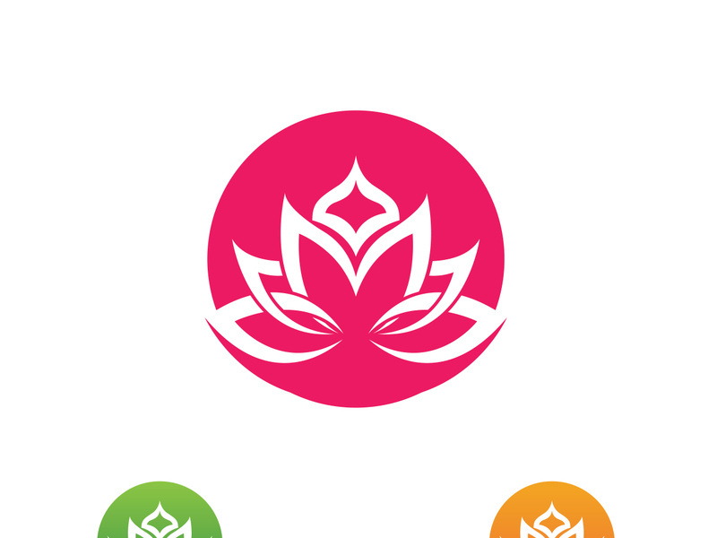 Beauty Vector lotus flowers design logo Template icon