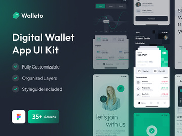 Digital Wallet App UI Kit preview picture