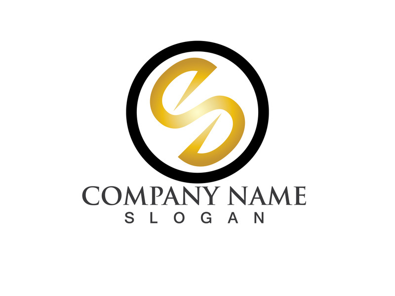 Business corporate letter S logo design vector.