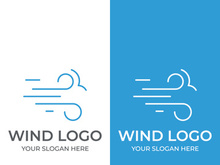 Unique wind abstract logo.