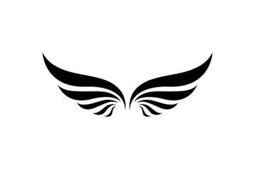 Black wing falcon bird logo preview picture