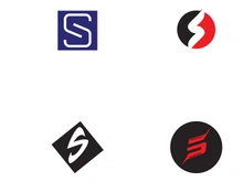 Initial letter S element abstract logo.