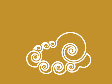 Chinese Cloud template vector icon illustration preview picture