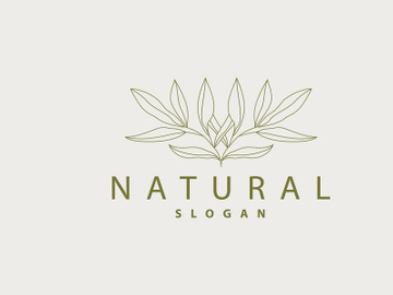 Leaf Line Logo, Beautiful Hand Drawn Design preview picture