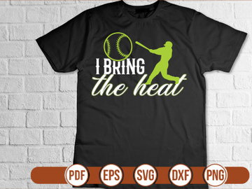 i bring the heat t shirt Design preview picture