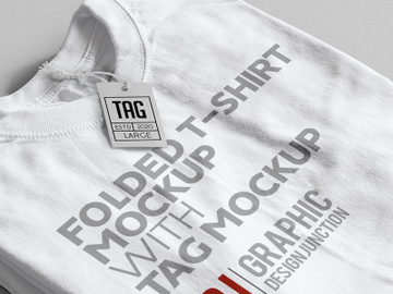 Free Folded T-Shirt Mockup Template preview picture
