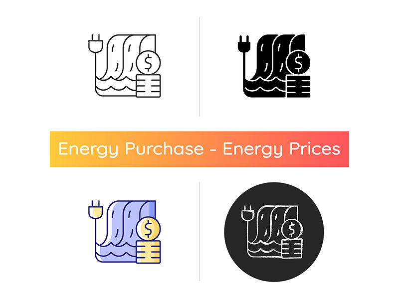 Hydropower pricing icon