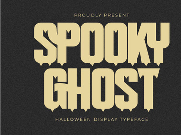 Spooky Ghost - Halloween Display Font preview picture