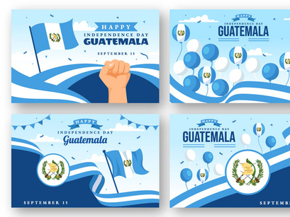 13 Guatemala Independence Day Illustration