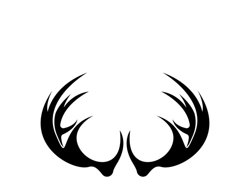 Deer logo template vector icon illustration design