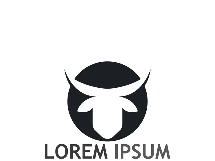bull head horn logo