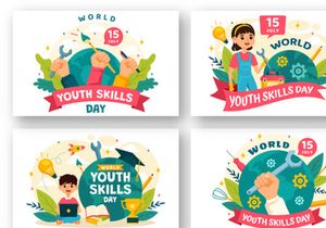 9 World Youth Skills Day Illustration
