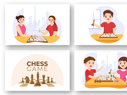 11 Chess Board Game Illustration
