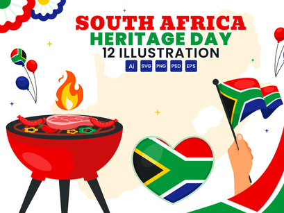 12 Heritage Day South Africa Illustration