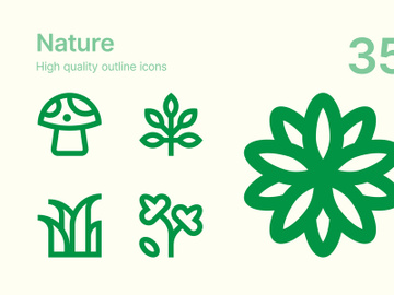 Nature icons preview picture