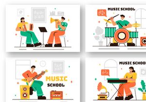 13 Music School Illustration