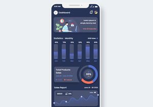 Chart and Graph Mobile App UI Kit