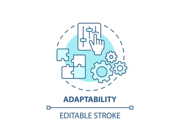Adaptability concept icon preview picture