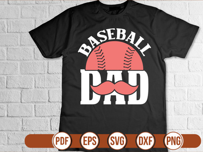 baseball dad t shirt Design