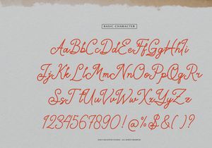 Marylona | Monoline Script font