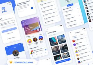 Podzie: UI kit for podcast app