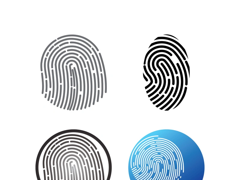 Fingerprint logo vector illustration icon template design